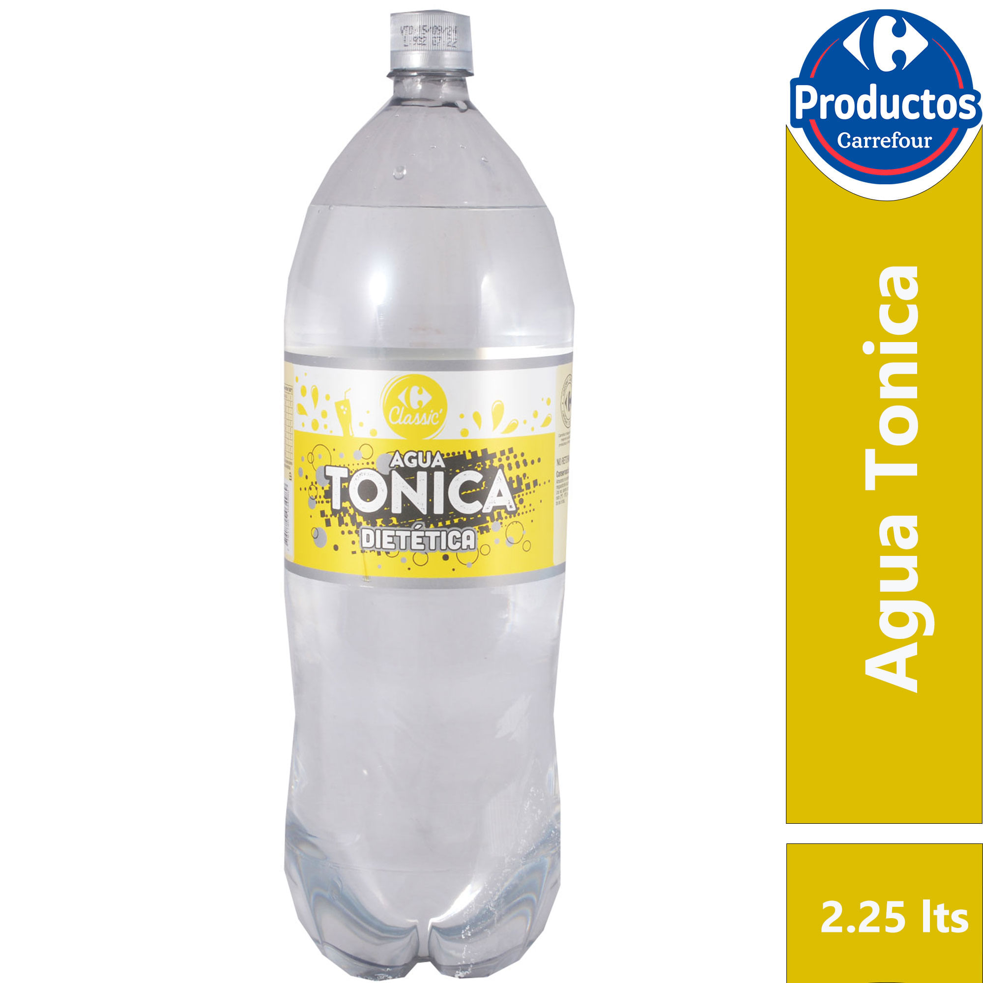 Agua tónica Carrefour Classic light 2,25 lts