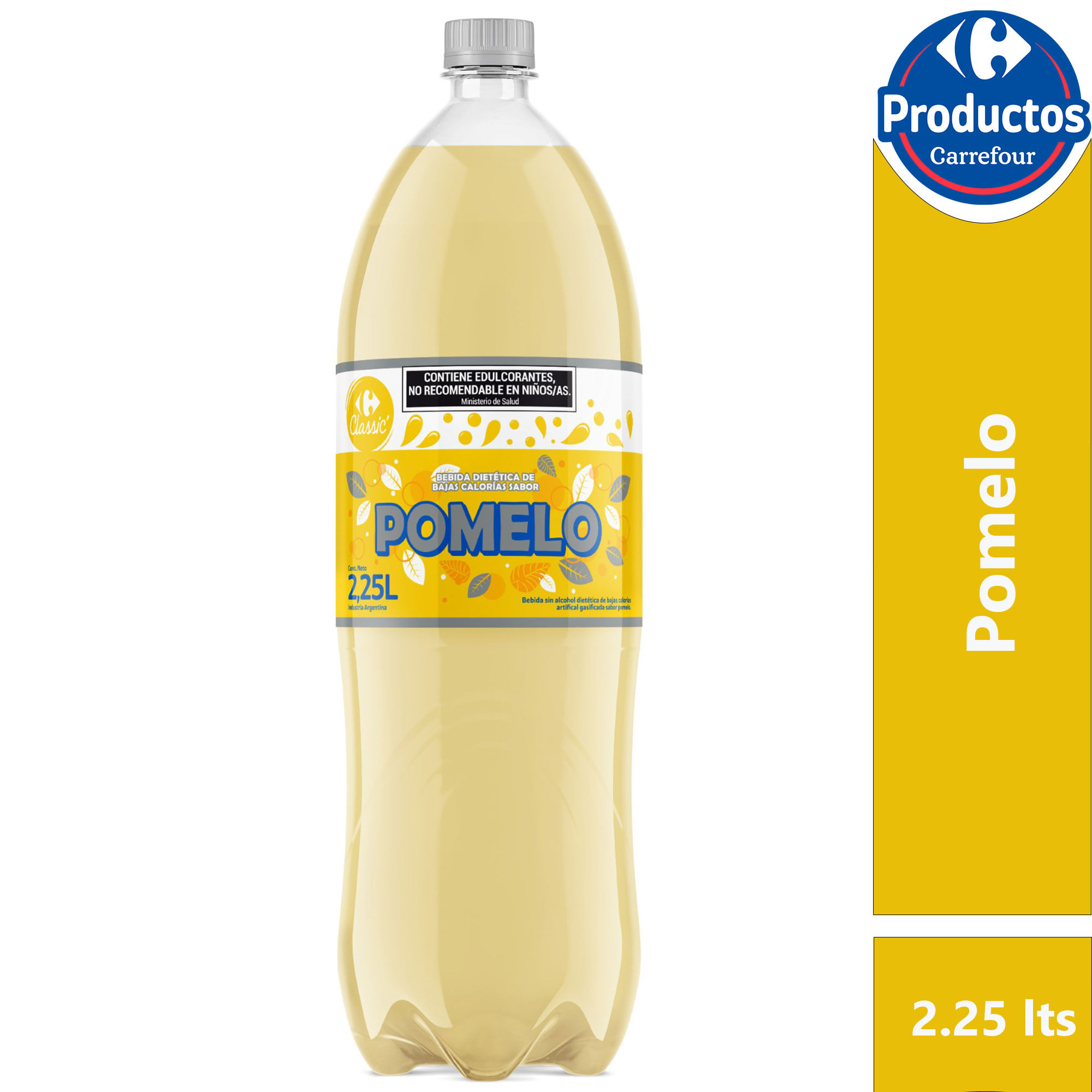 Gaseosa pomelo Carrefour Classic light 2,25 lts