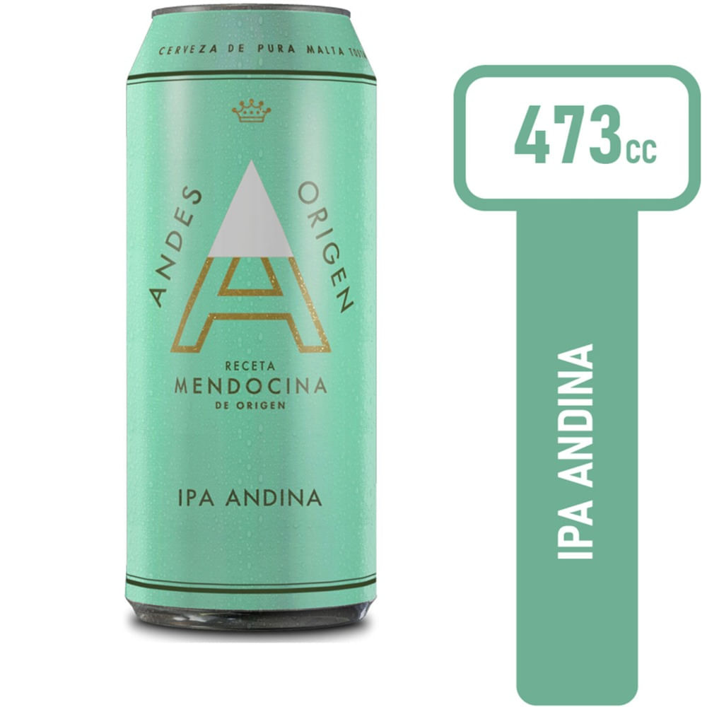 Cerveza rubia Andes Origen Ipa 473 ml