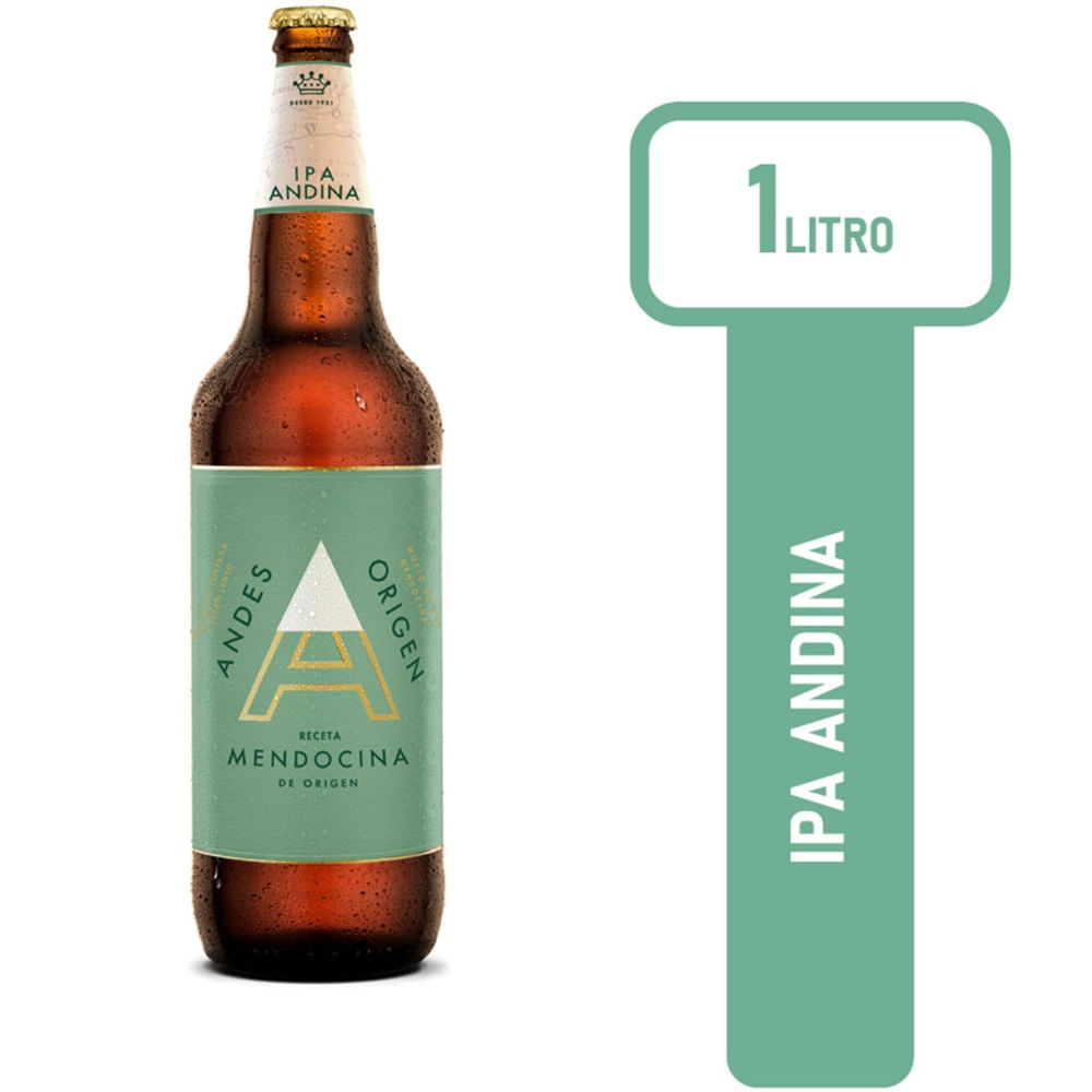 Cerveza Andes Ipa retornable 1 lt