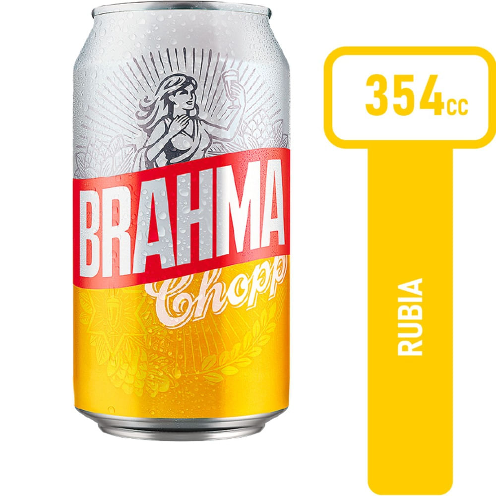 Cerveza rubia Brahma 354 ml