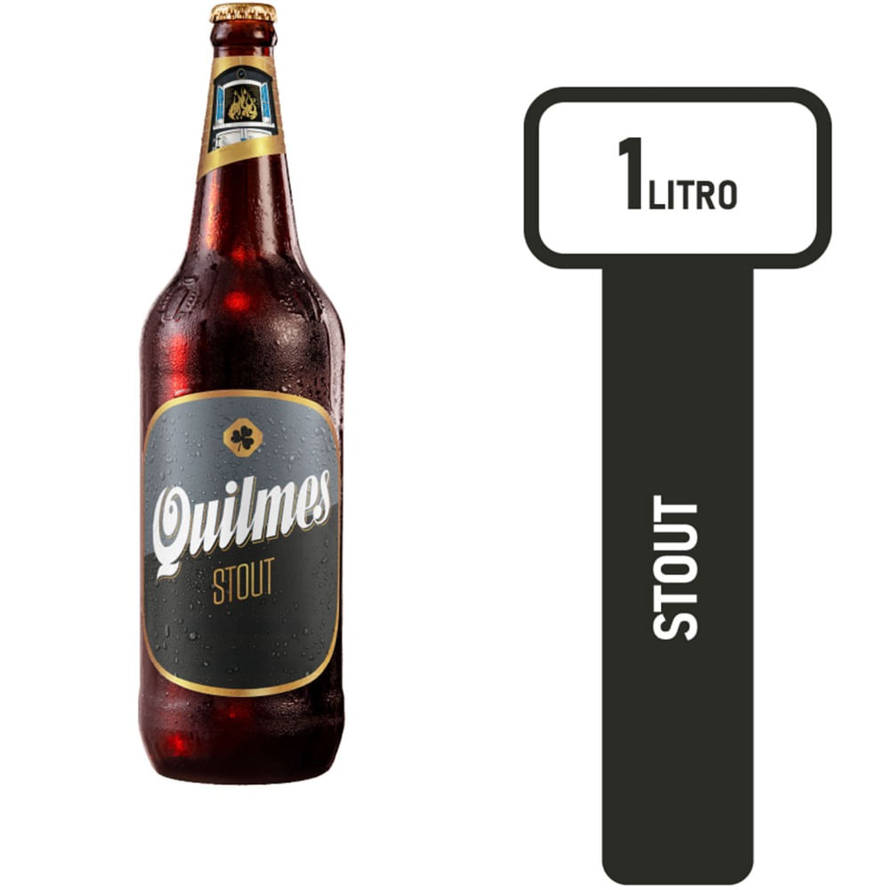 Cerveza negra Quilmes Stout 1 lt
