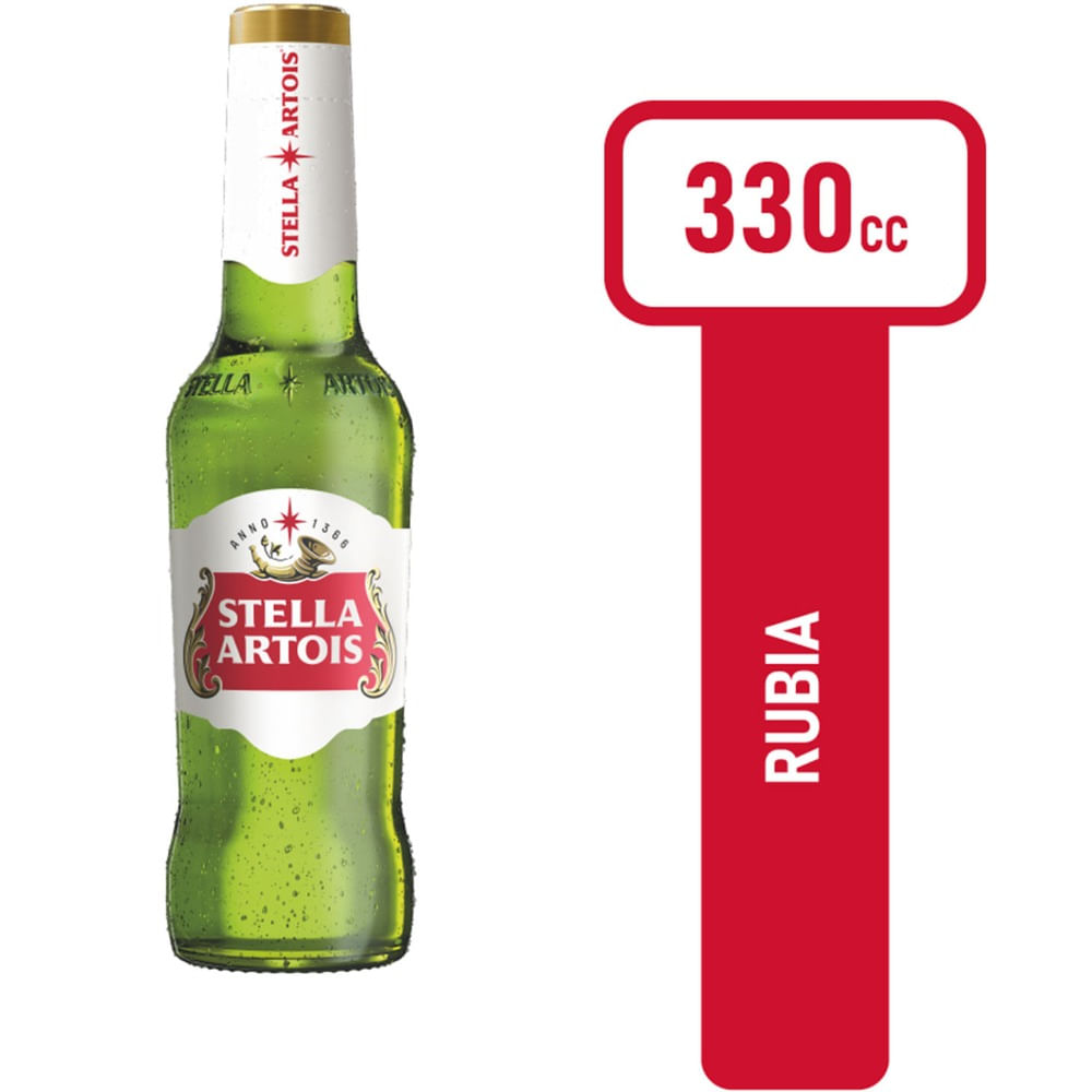 Cerveza blanca Stella Artois 330 ml