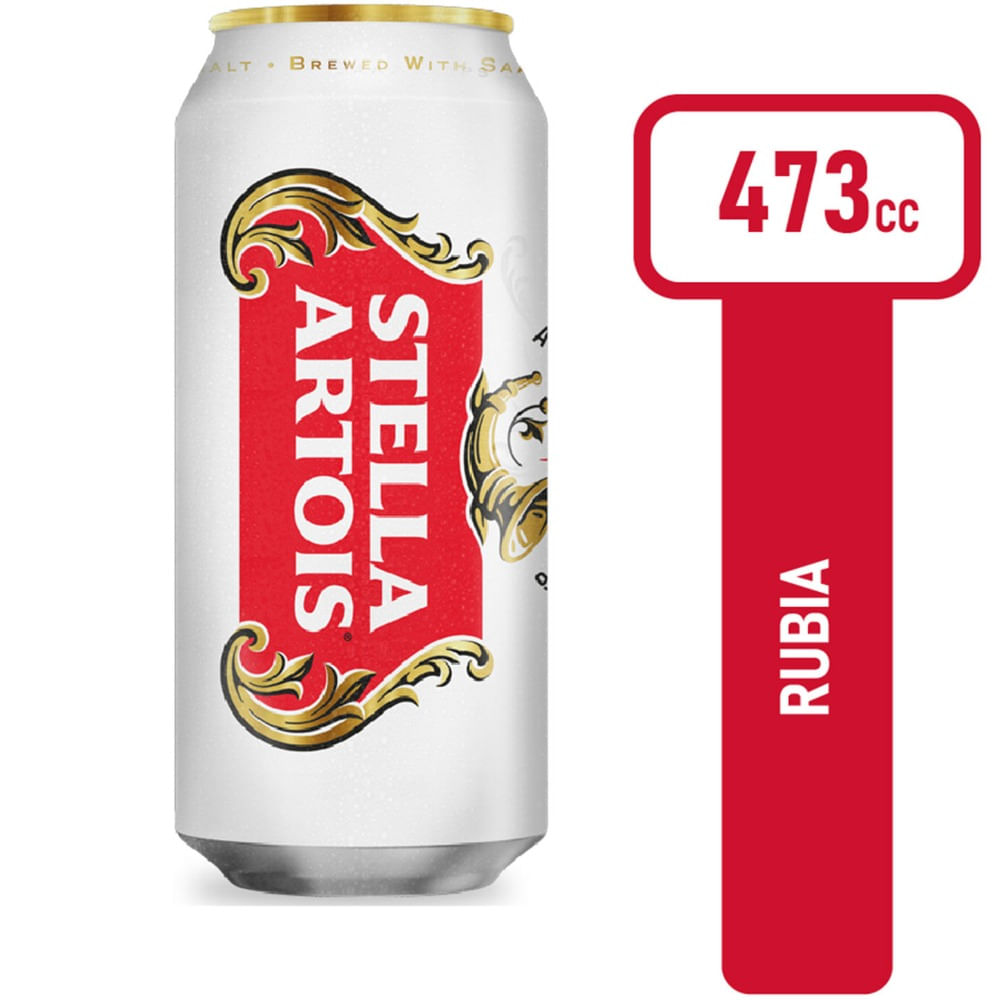 Cerveza blanca Stella Artois 473 ml