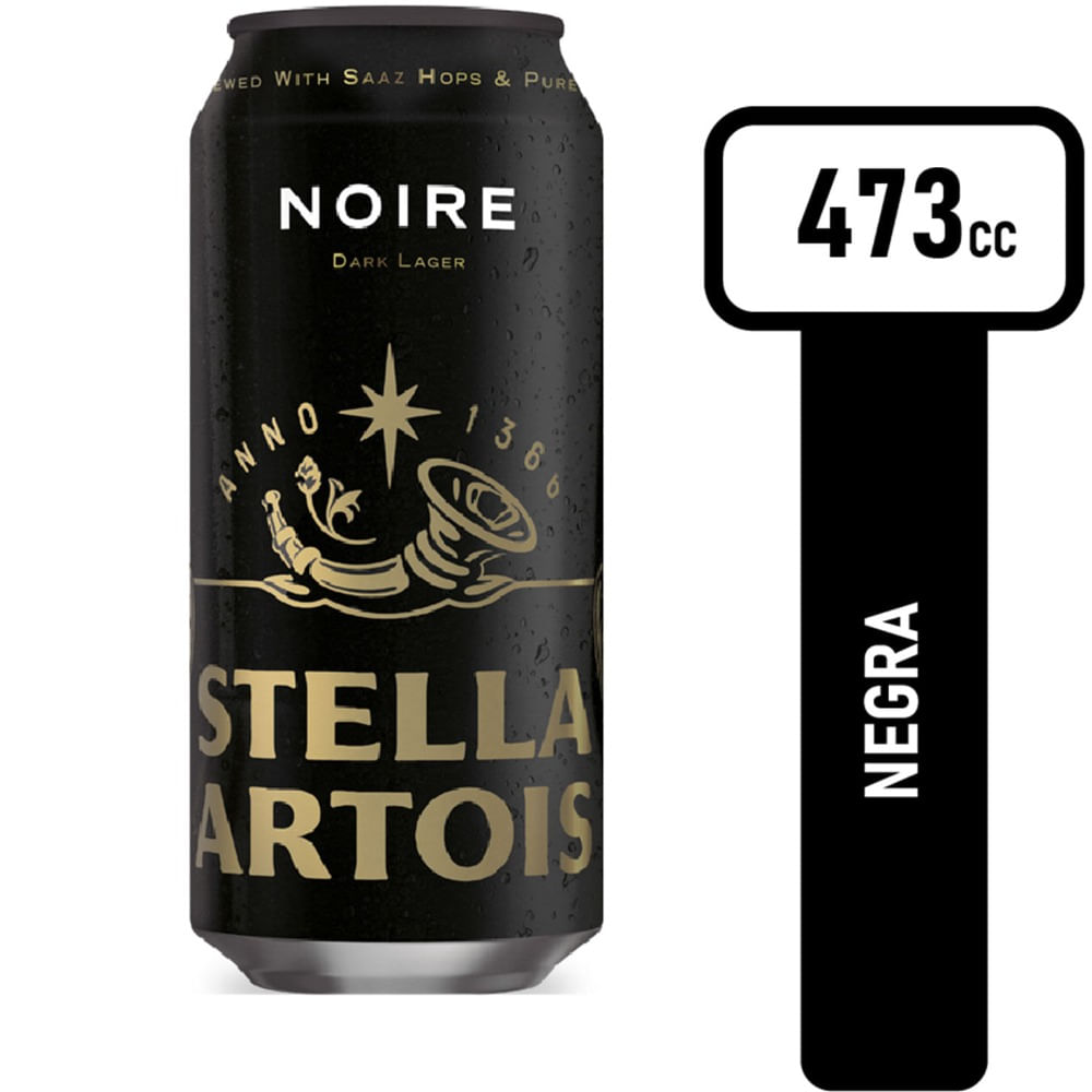 Cerveza negra Stella Artois Noire 473 ml