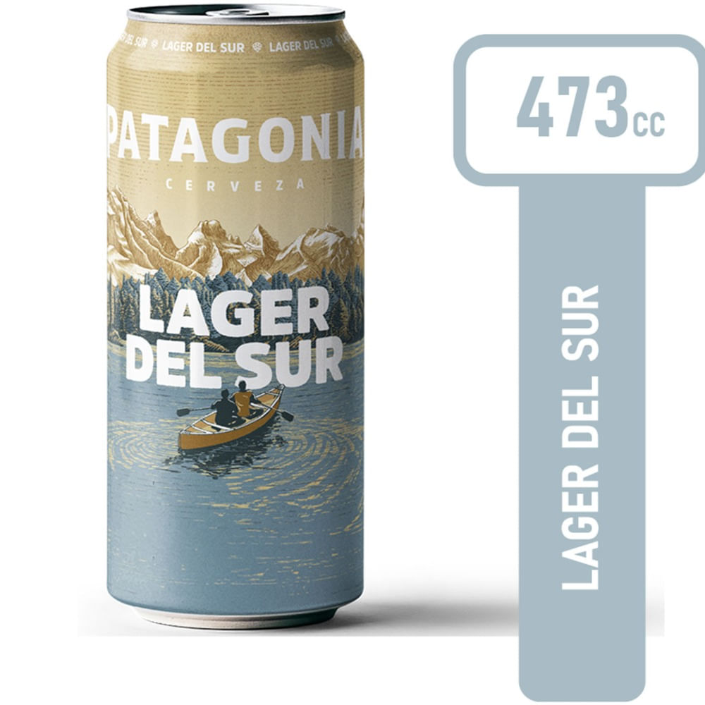 Cerveza blanca Patagonia Lager del Sur 473 ml