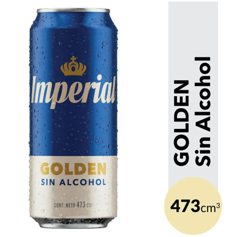 Cerveza sin alcohol Imperial Golden 0% en lata 473 ml