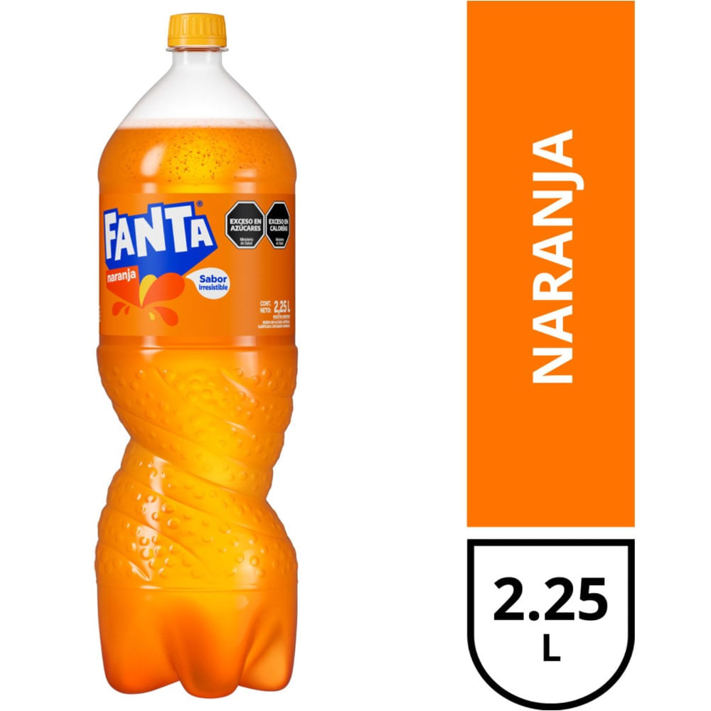 Gaseosa Fanta naranja 2,25 lts
