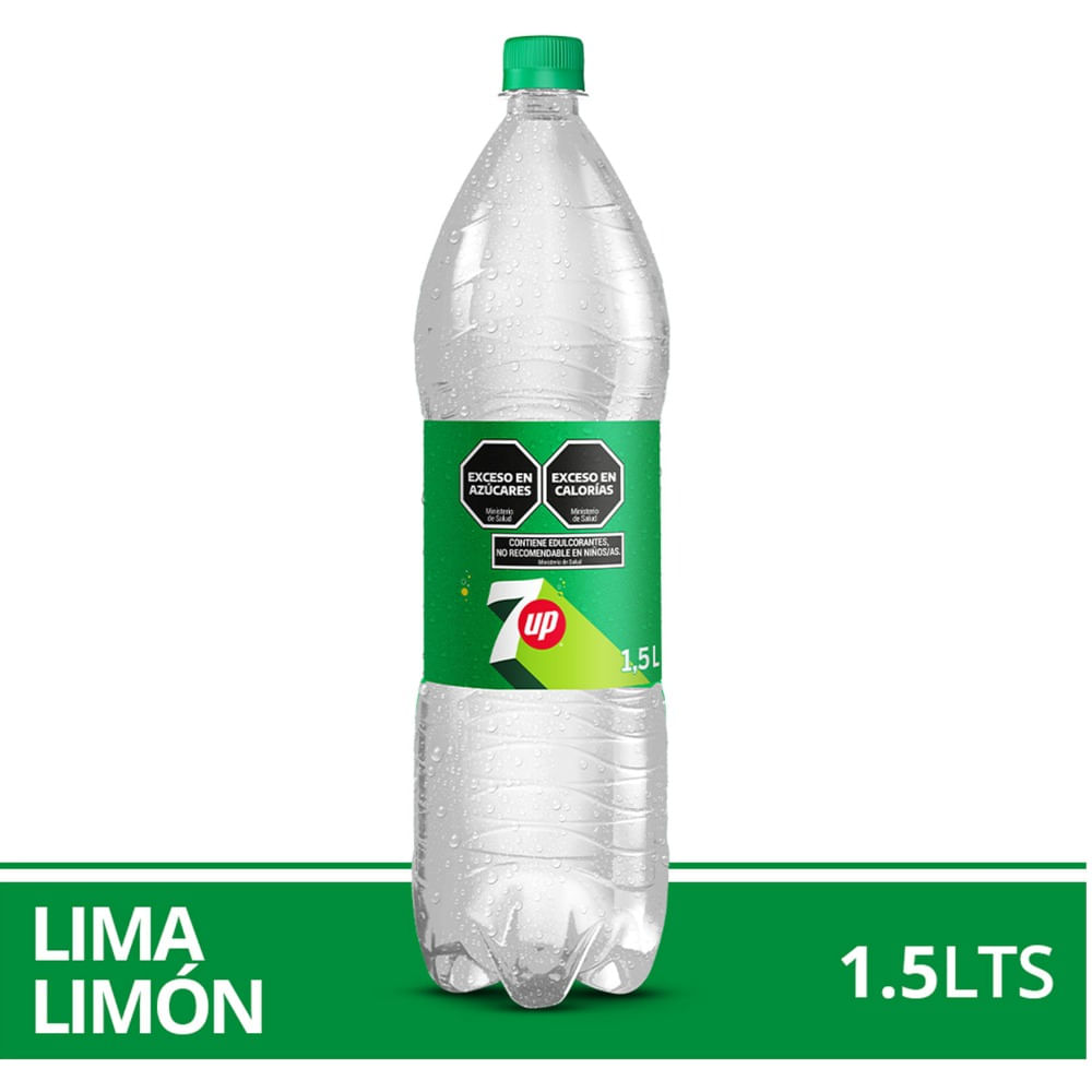 Gaseosa lima limón 7 Up regular 1,5 lts