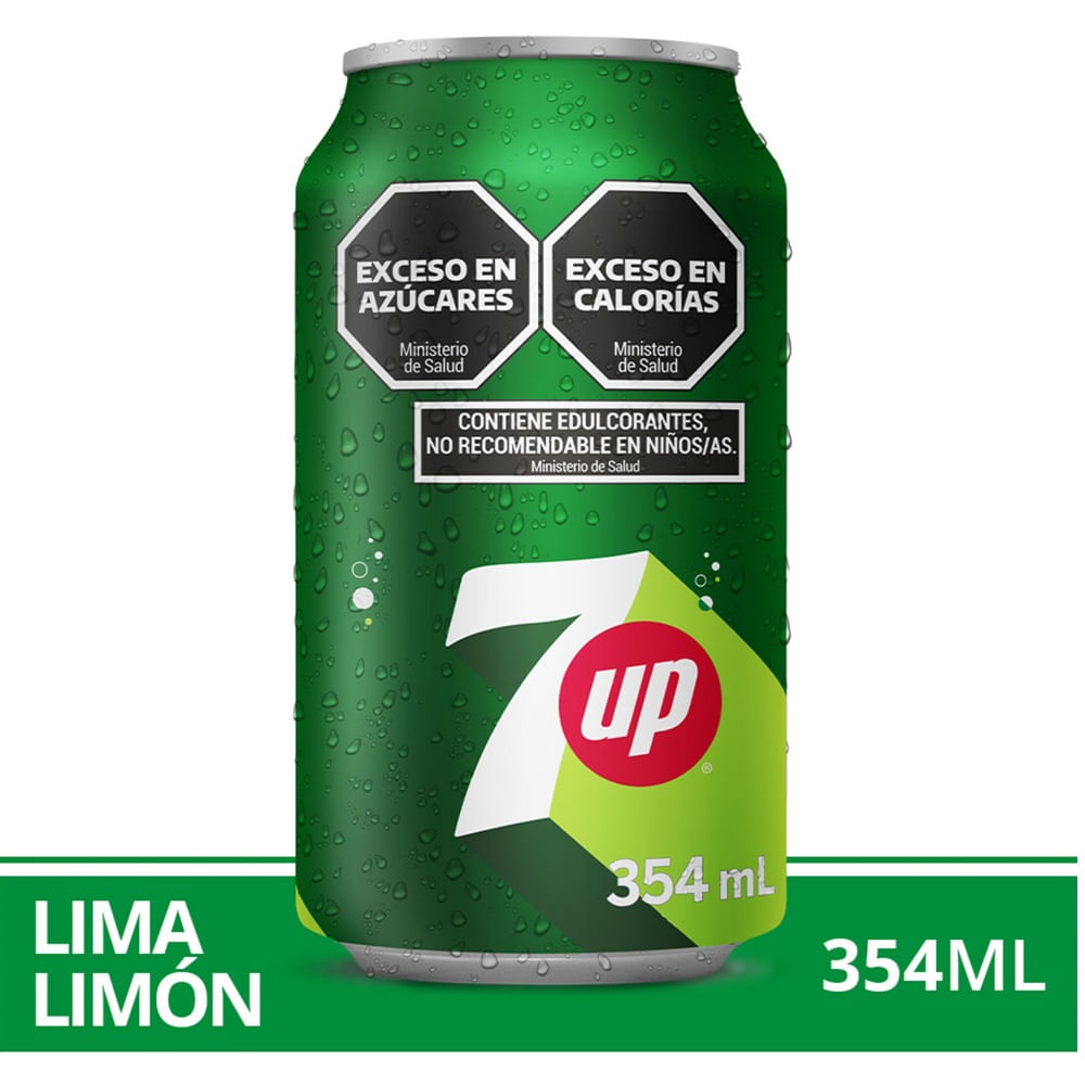 Gaseosa lima limón 7 Up regular en lata 354 ml