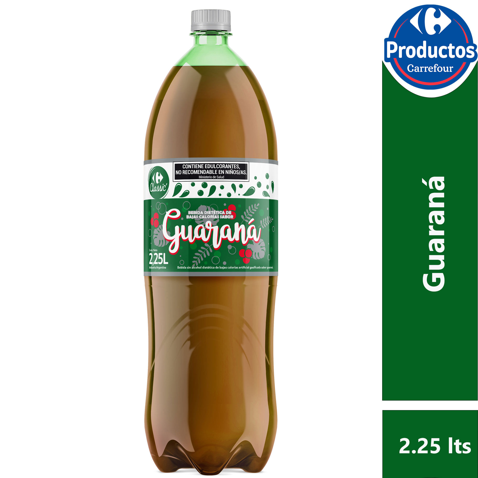 Gaseosa guaraná Carrefour Classic light 2,25 lts