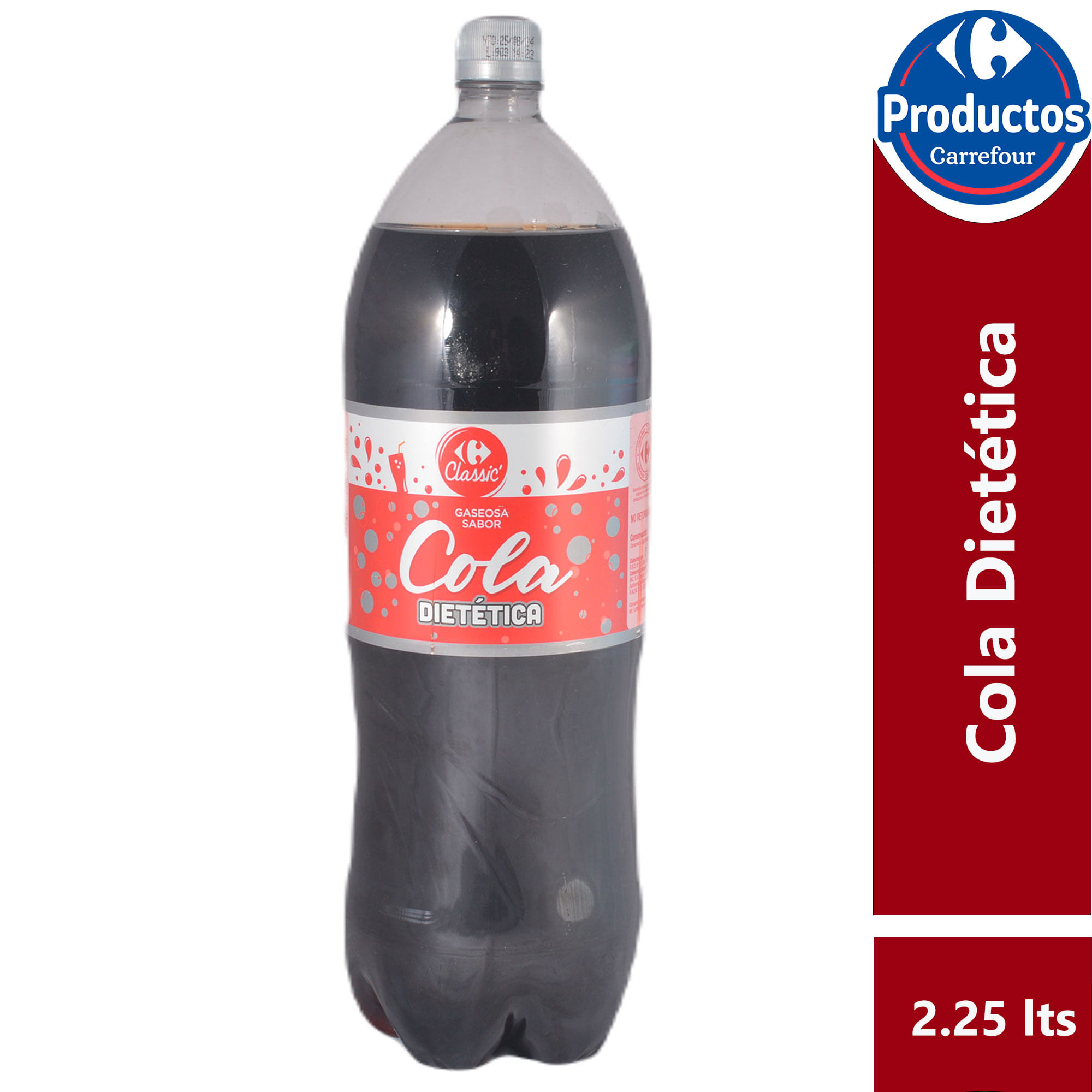 Gaseosa cola Carrefour Classic light 2,25 lts