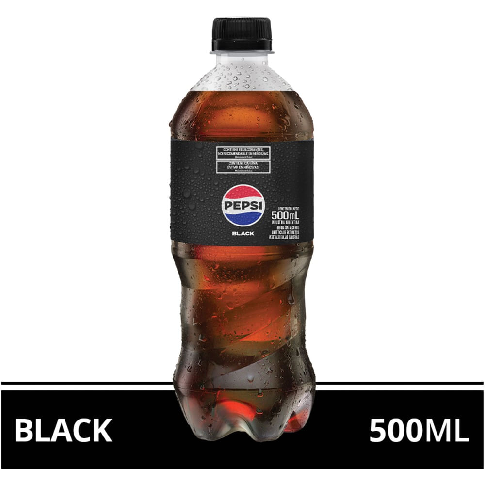 Gaseosa cola Pepsi Black pet 500 ml