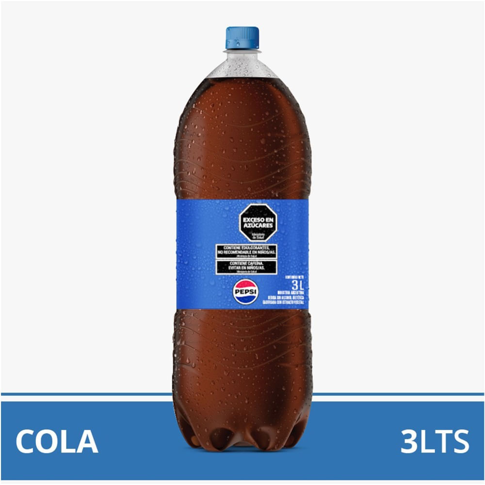 Gaseosa cola regular N Pepsi pet 3 lts.