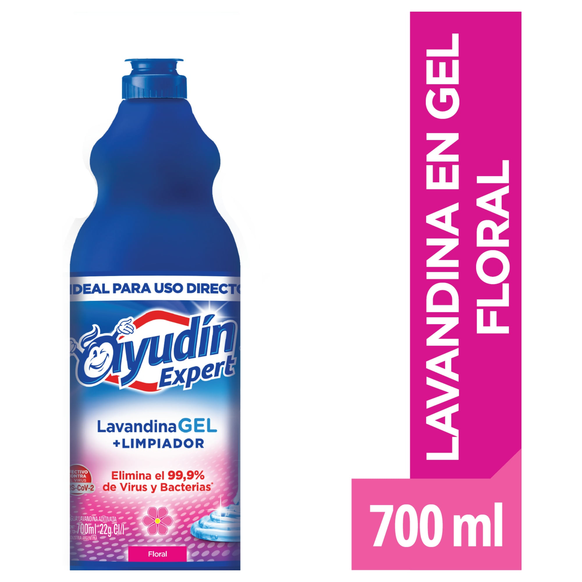 Lavandina en gel Ayudín floral 700 ml.