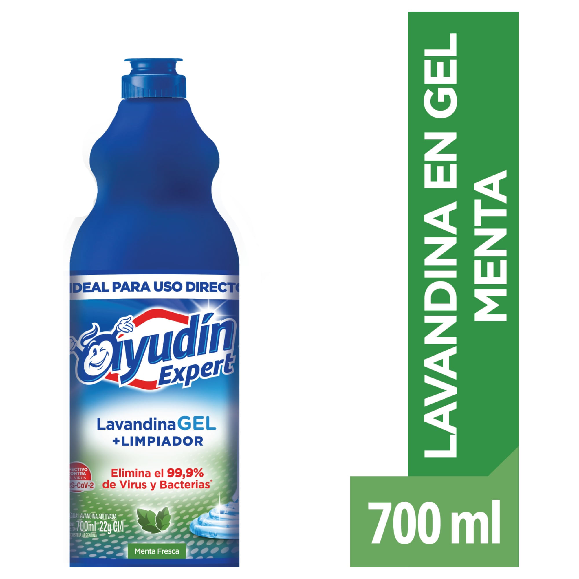 Lavandina en gel Ayudín menta 700 ml.