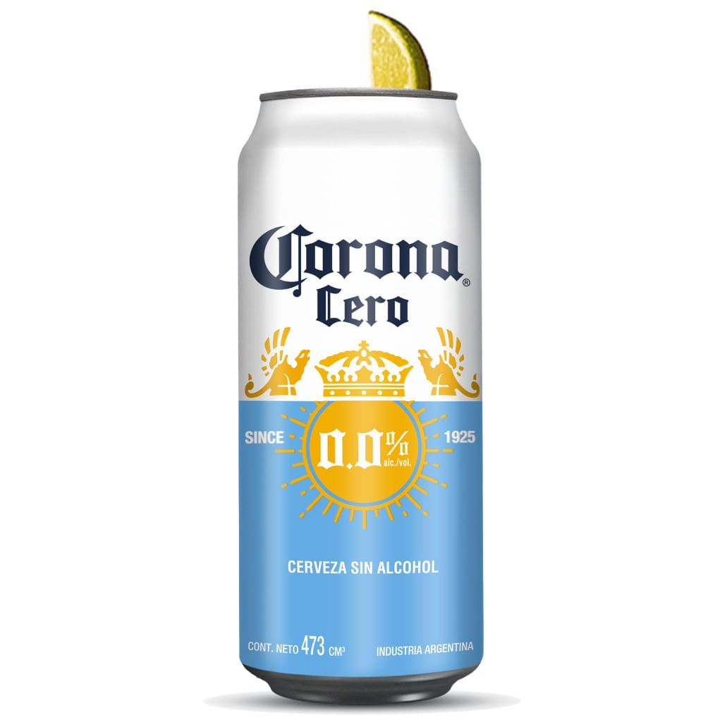 Cerveza sin alcohol 0.0 Corona en lata 473 ml