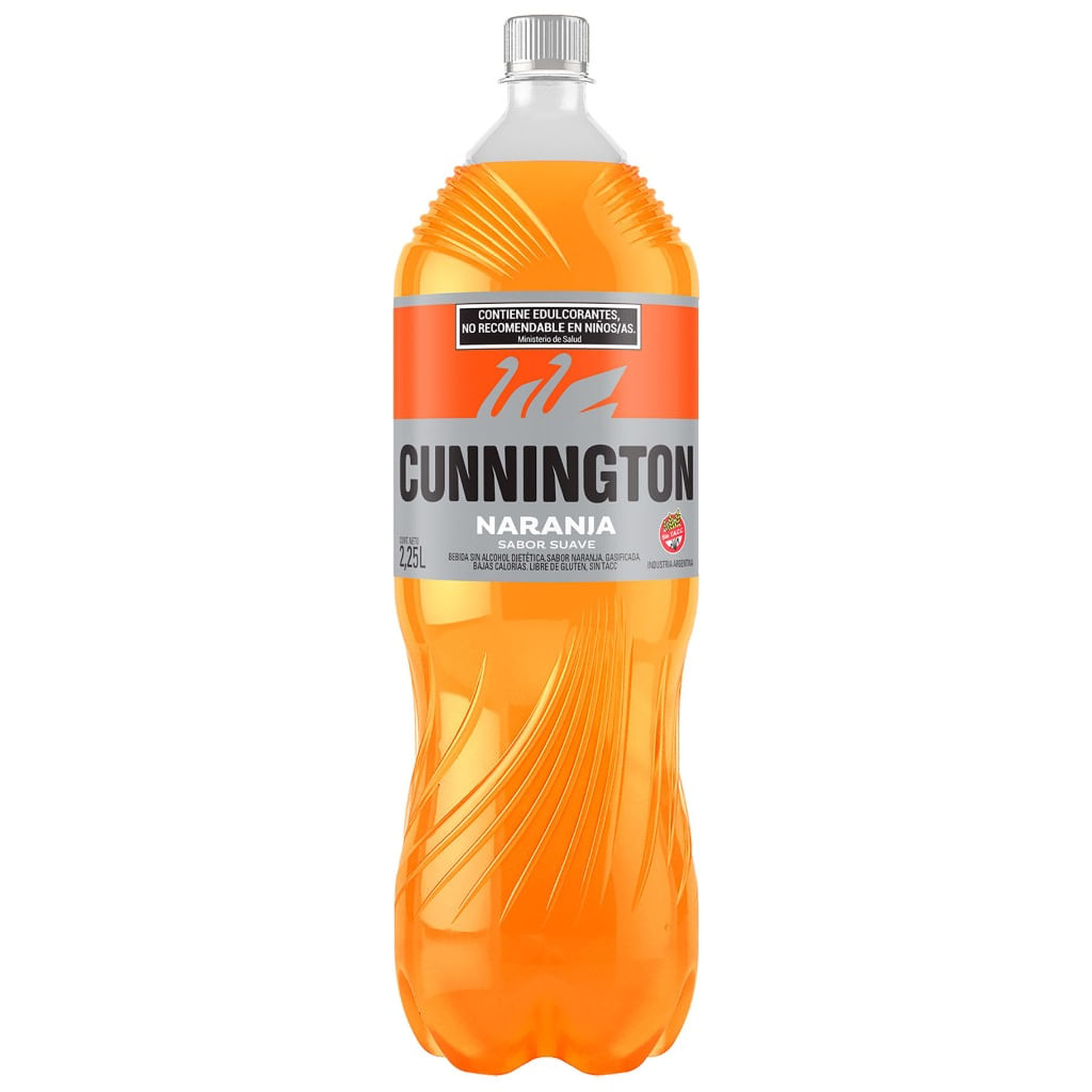 Gaseosa naranja Cunnington suave sin tacc 2,25 lts