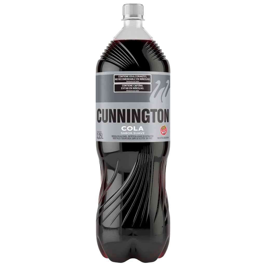 Gaseosa cola Cunnington suave sin tacc 2,25 lts