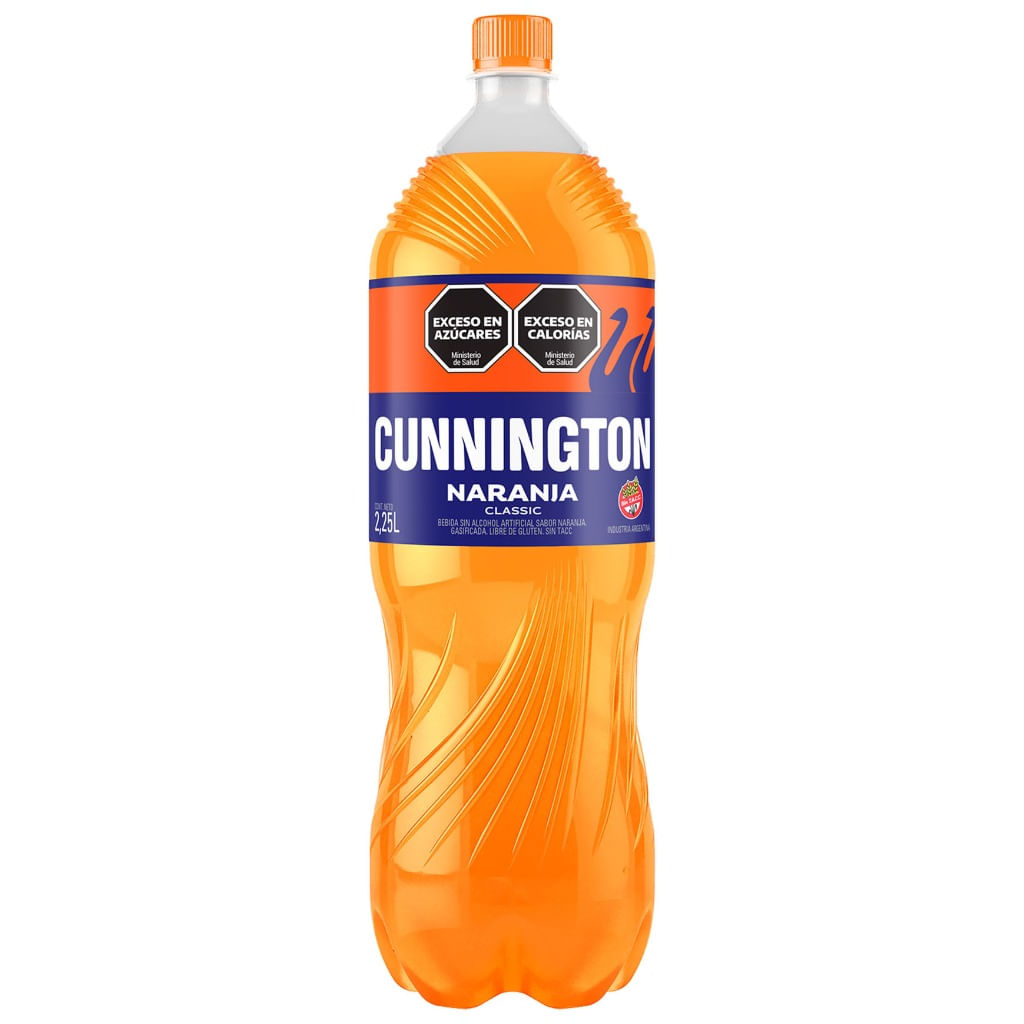 Gaseosa naranja Cunnington classic pet 2,25 lts