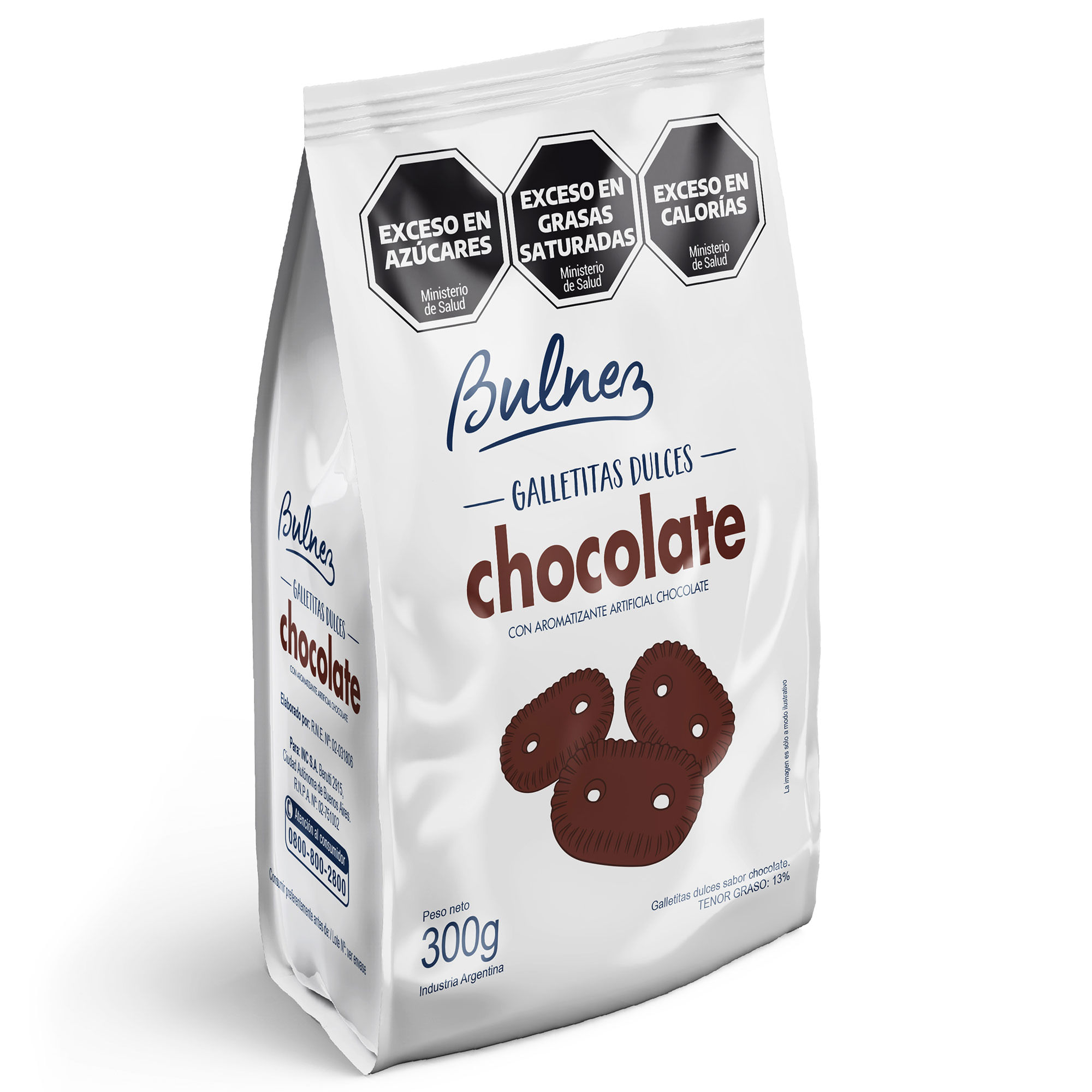 Galletitas de chocolate Bulnez 300 grs