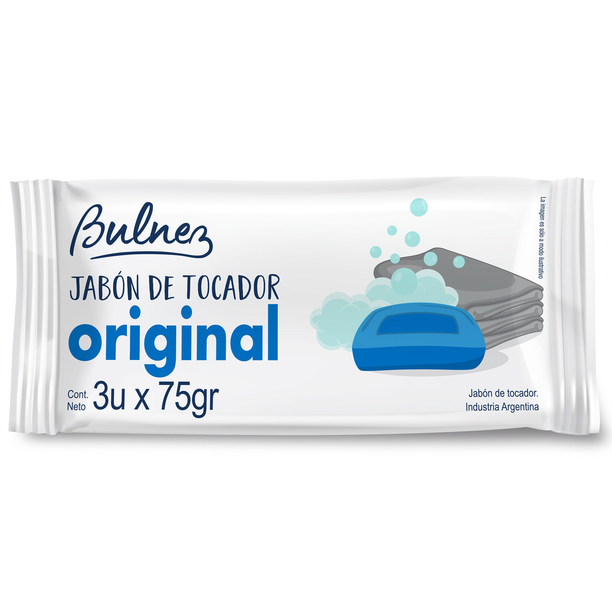 Jabón de tocador Bulnez original x3 75 grs
