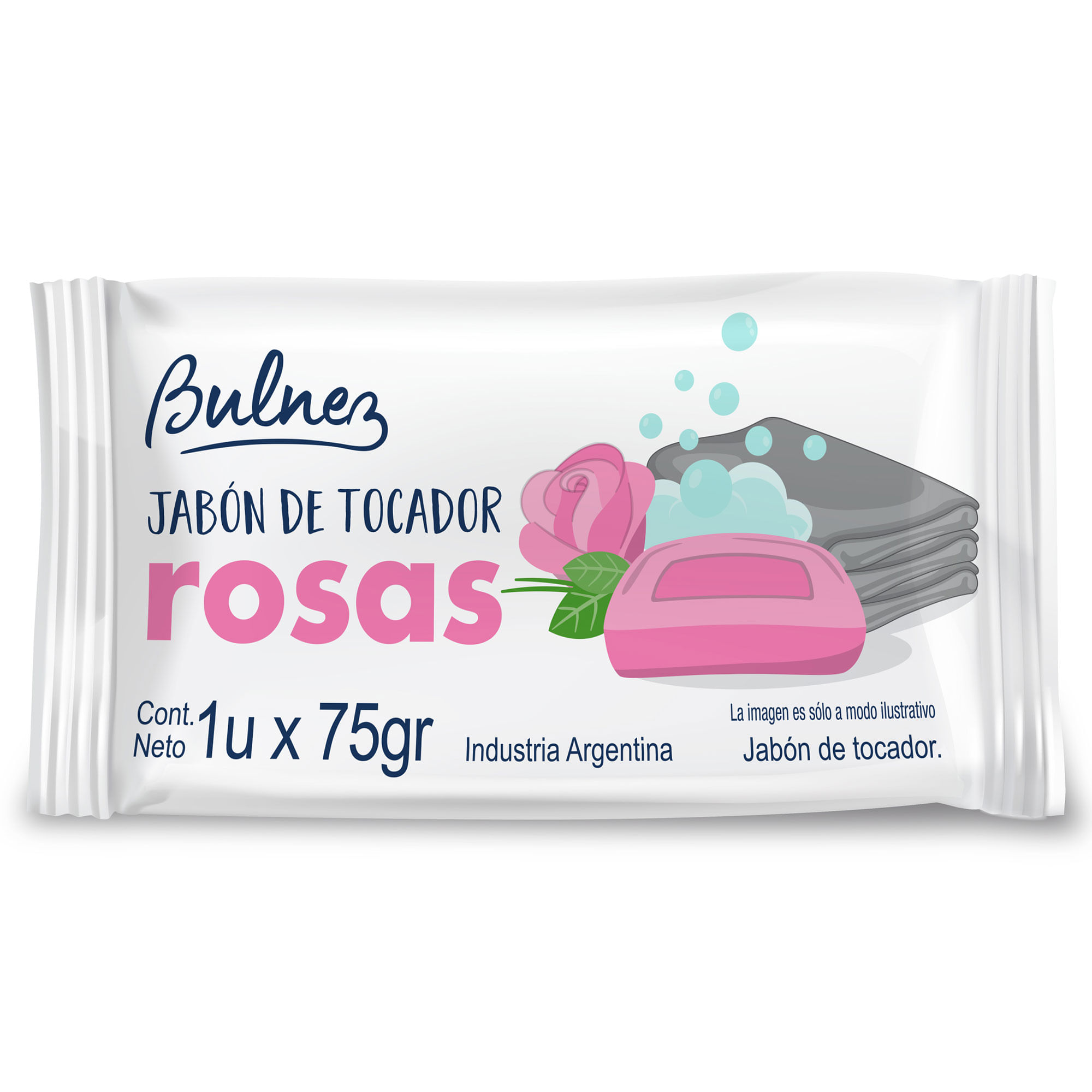 Jabón de tocador Bulnez rosas 75 grs