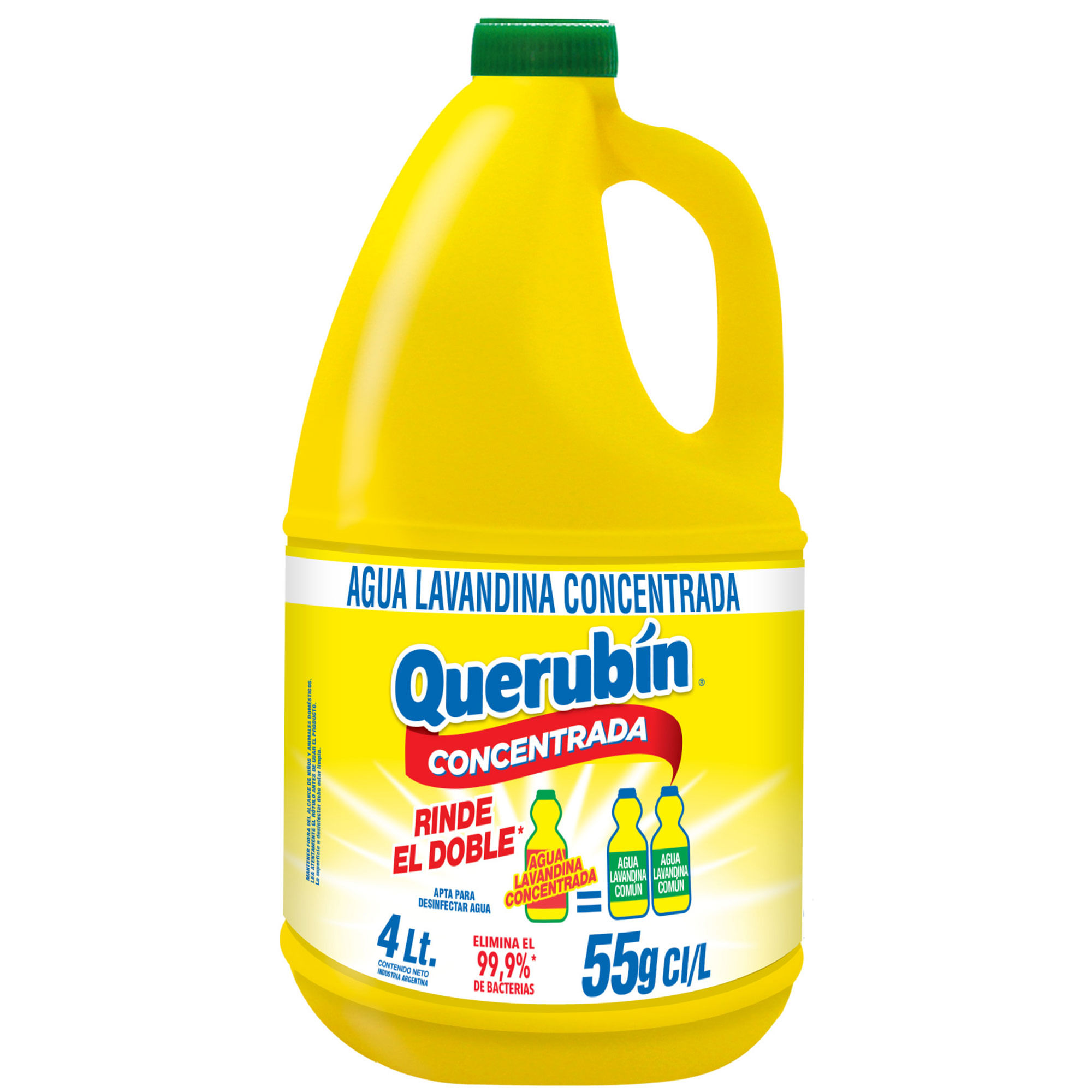 Lavandina concentrada Querubín 4 l.