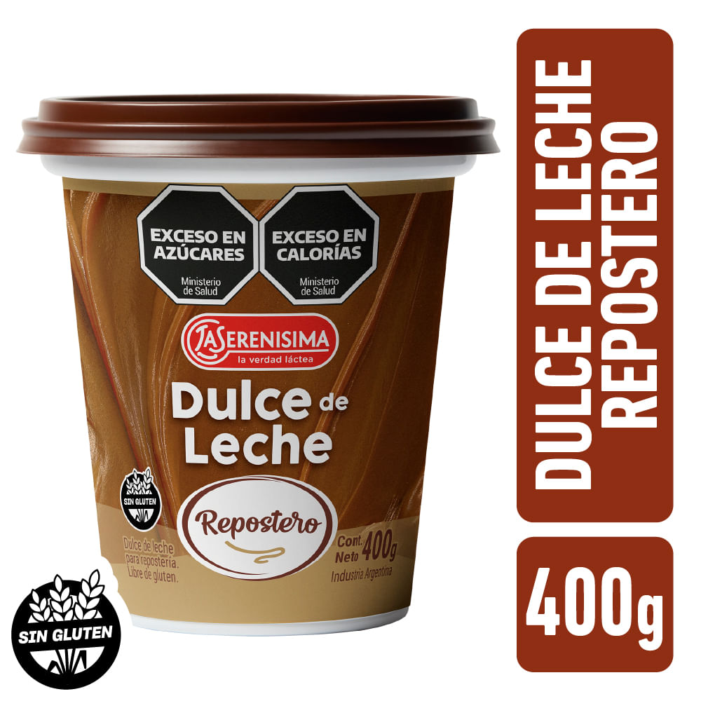 Dulce de leche repostero La Serenísima 400 g.