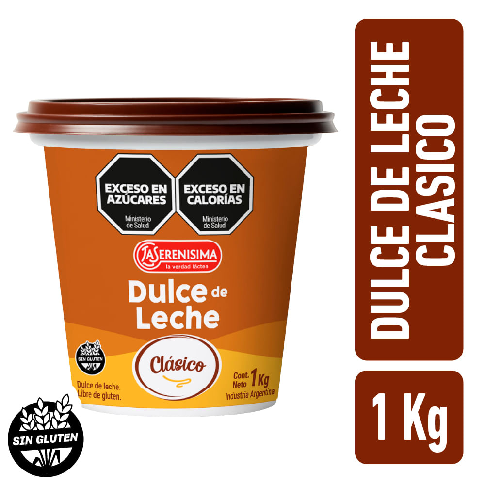 Dulce de leche clásico La Serenísima en pote 1 kg