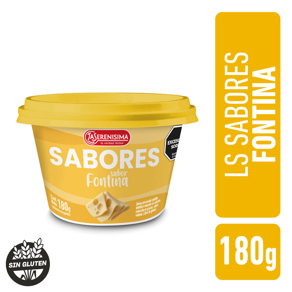 Queso untable La Serenísima sabor fontina 180 grs