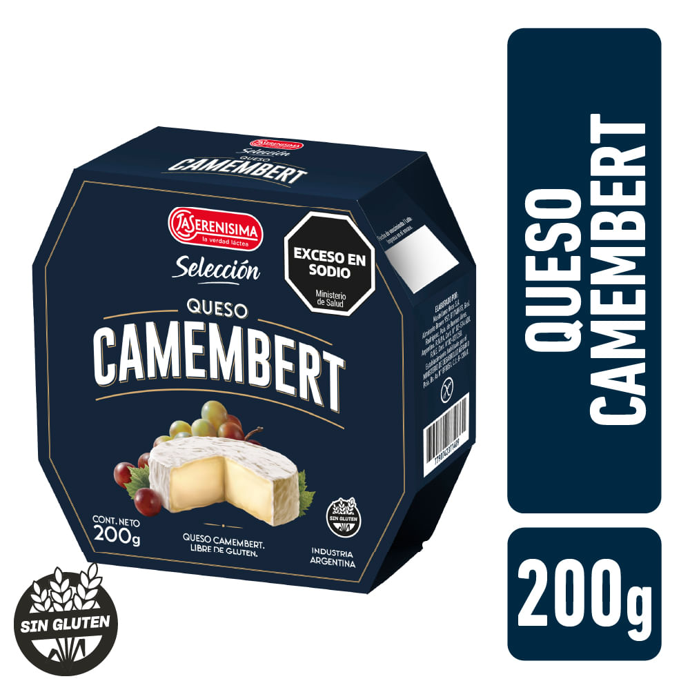 Queso camembert La Serenisima natural 200 g.