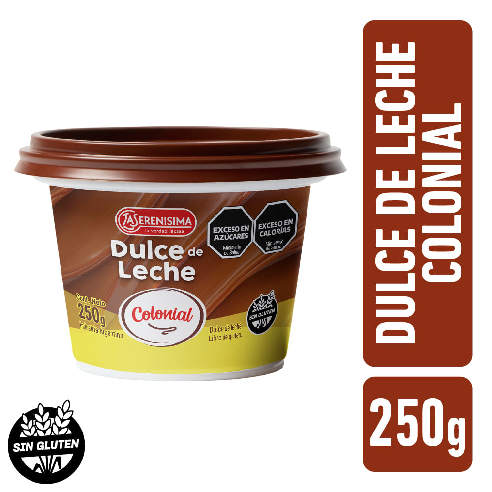 Dulce de leche La Serenísima colonial 250 g.