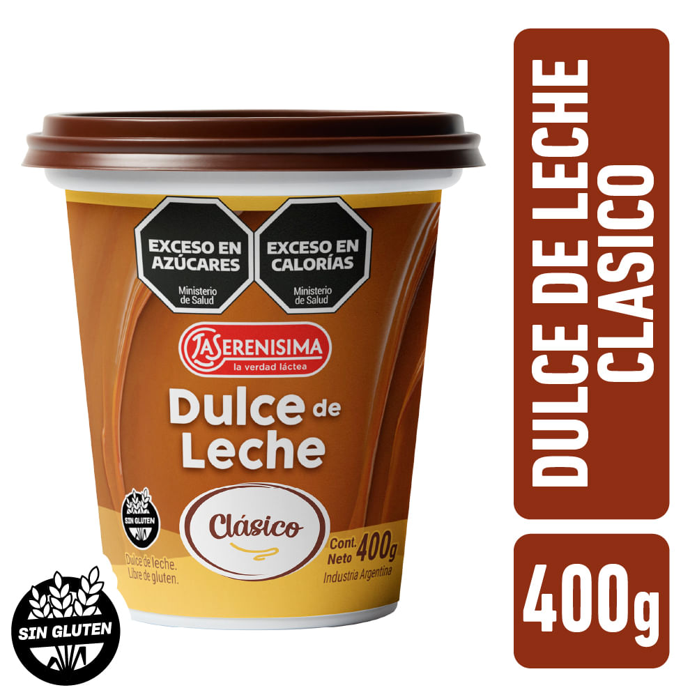 Dulce de leche clásico La Serenísima 400 g.