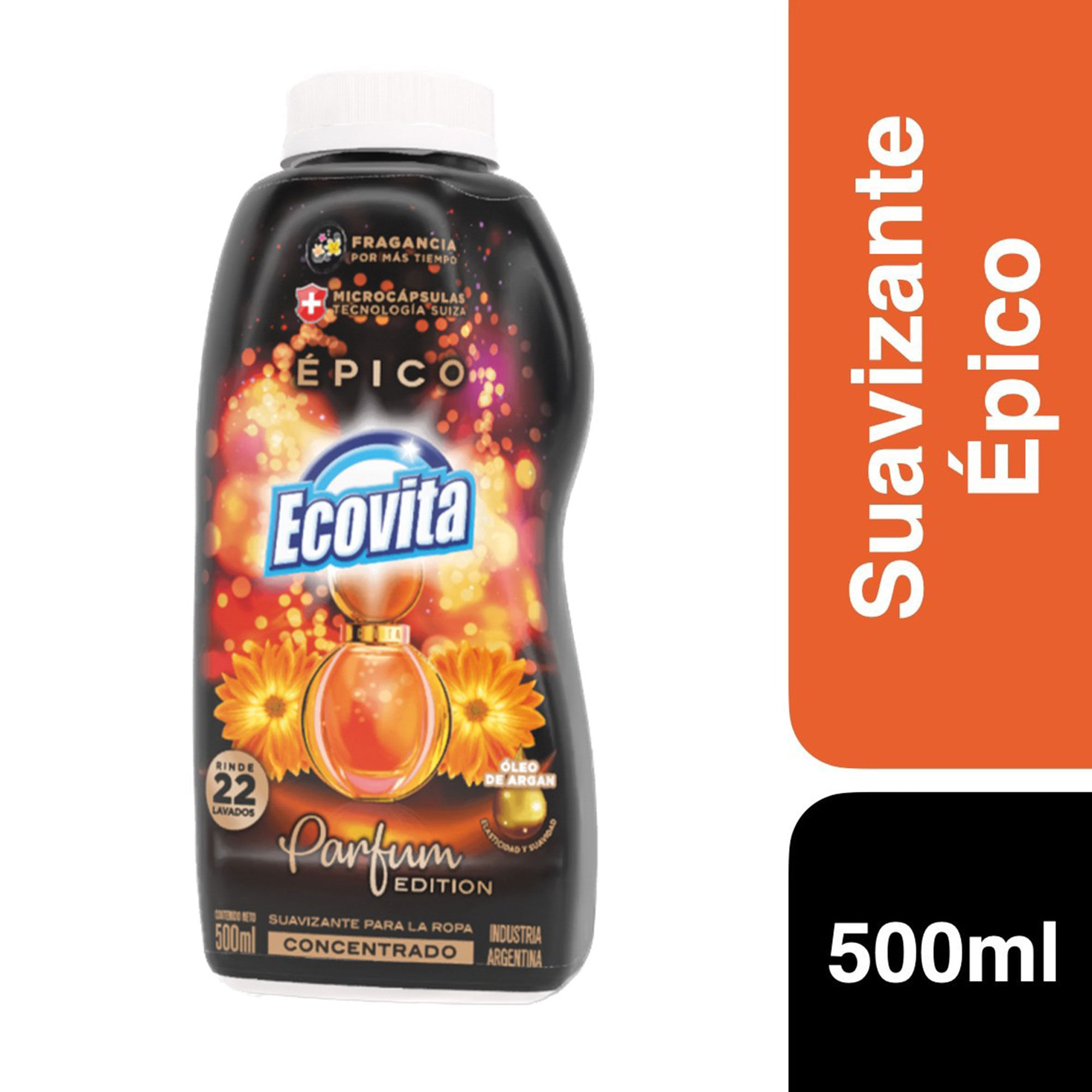 Suavizante Épico concentrado Ecovita en botella 500 ml