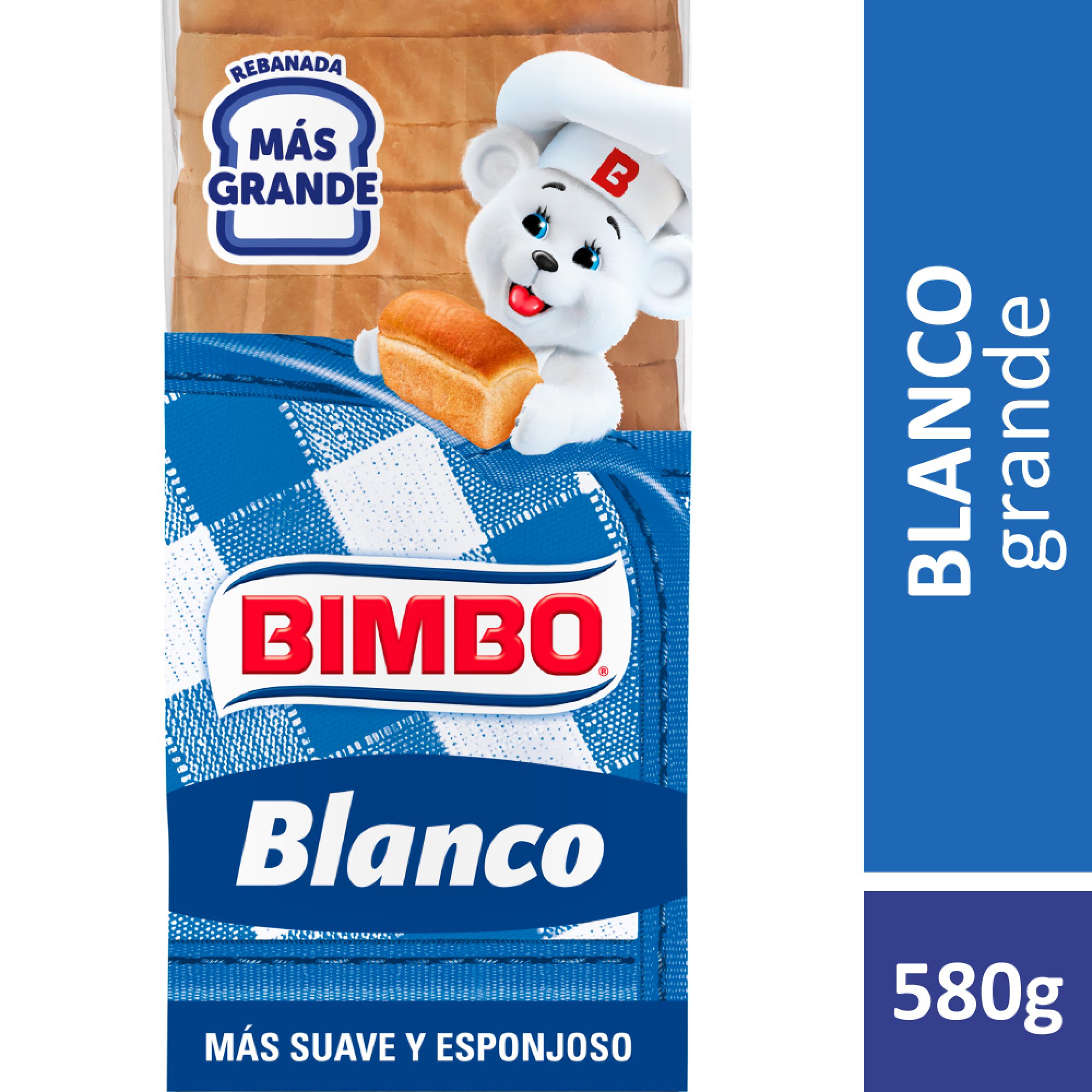 Pan blanco Bimbo 580 grs