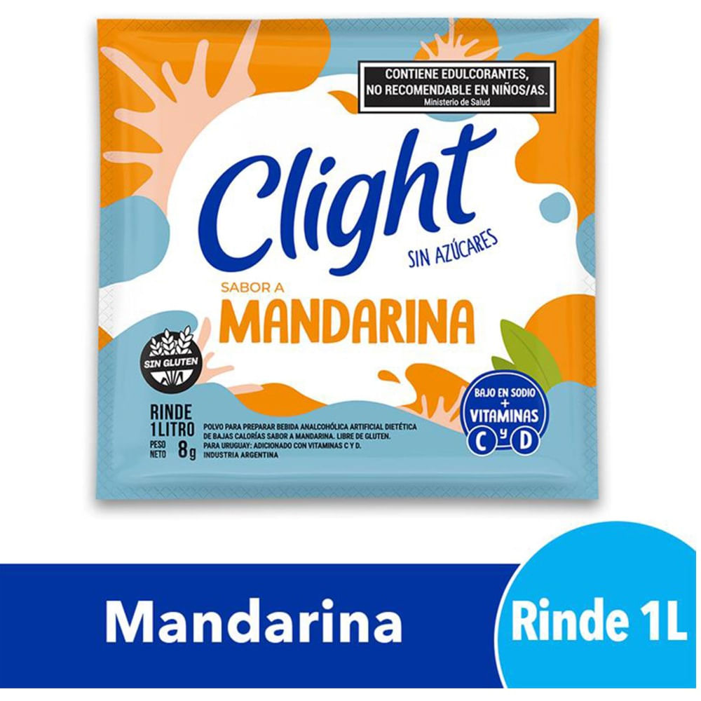 Jugo en Polvo Clight Mandarina 8 grs