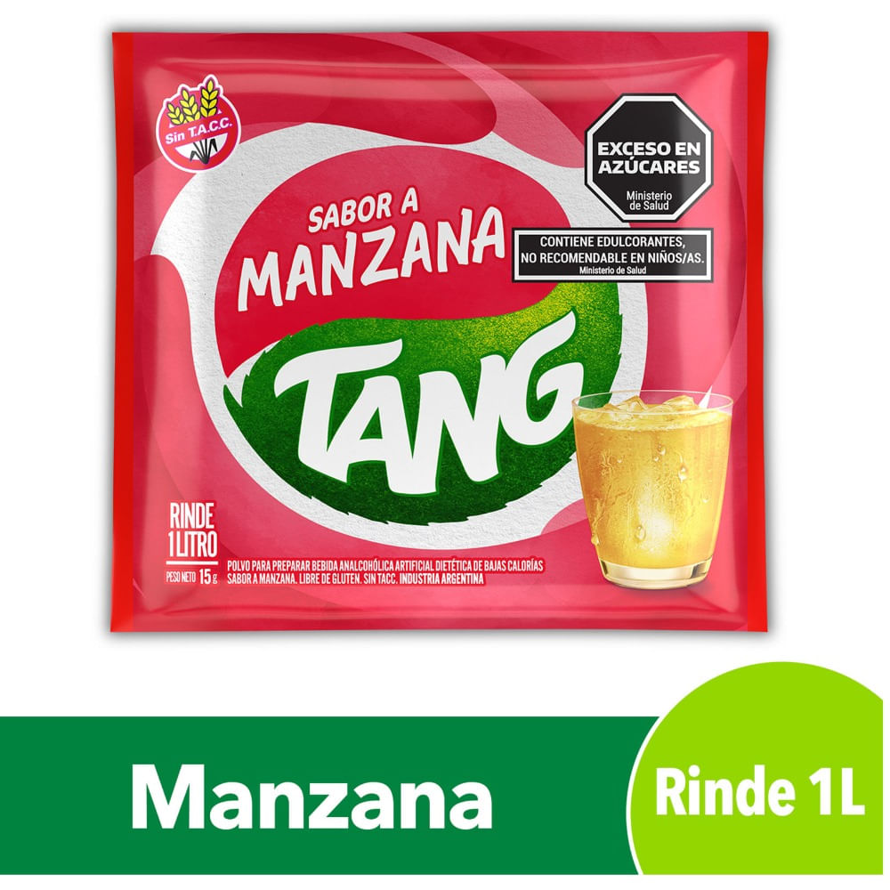 Jugo en polvo Tang manzana 15 g