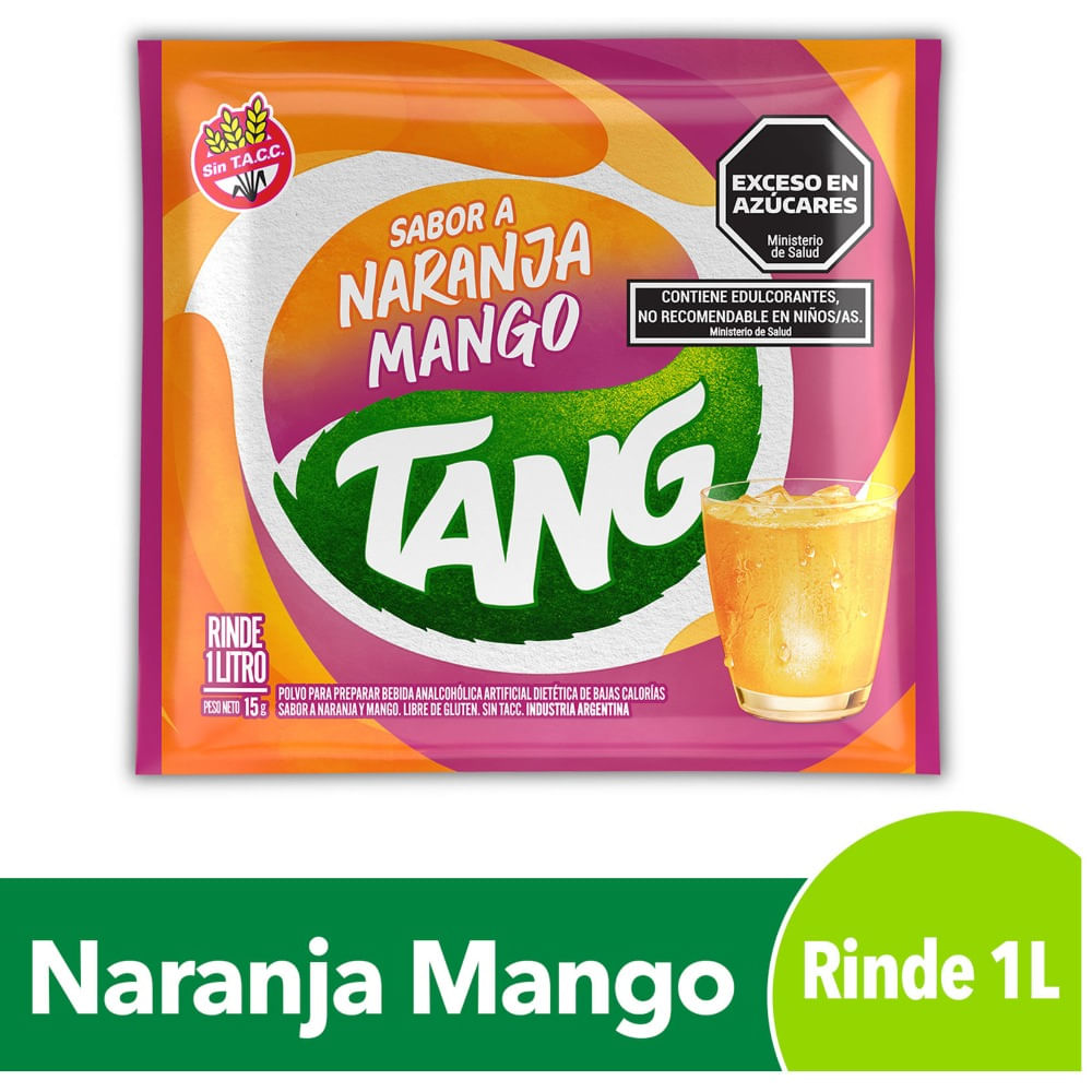 Jugo en polvo Tang naranja mango 15 g