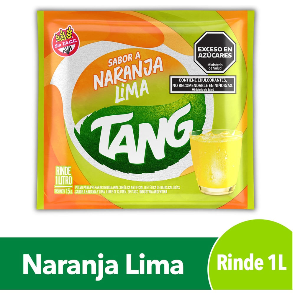 Jugo en polvo Tang naranja lima 15 g