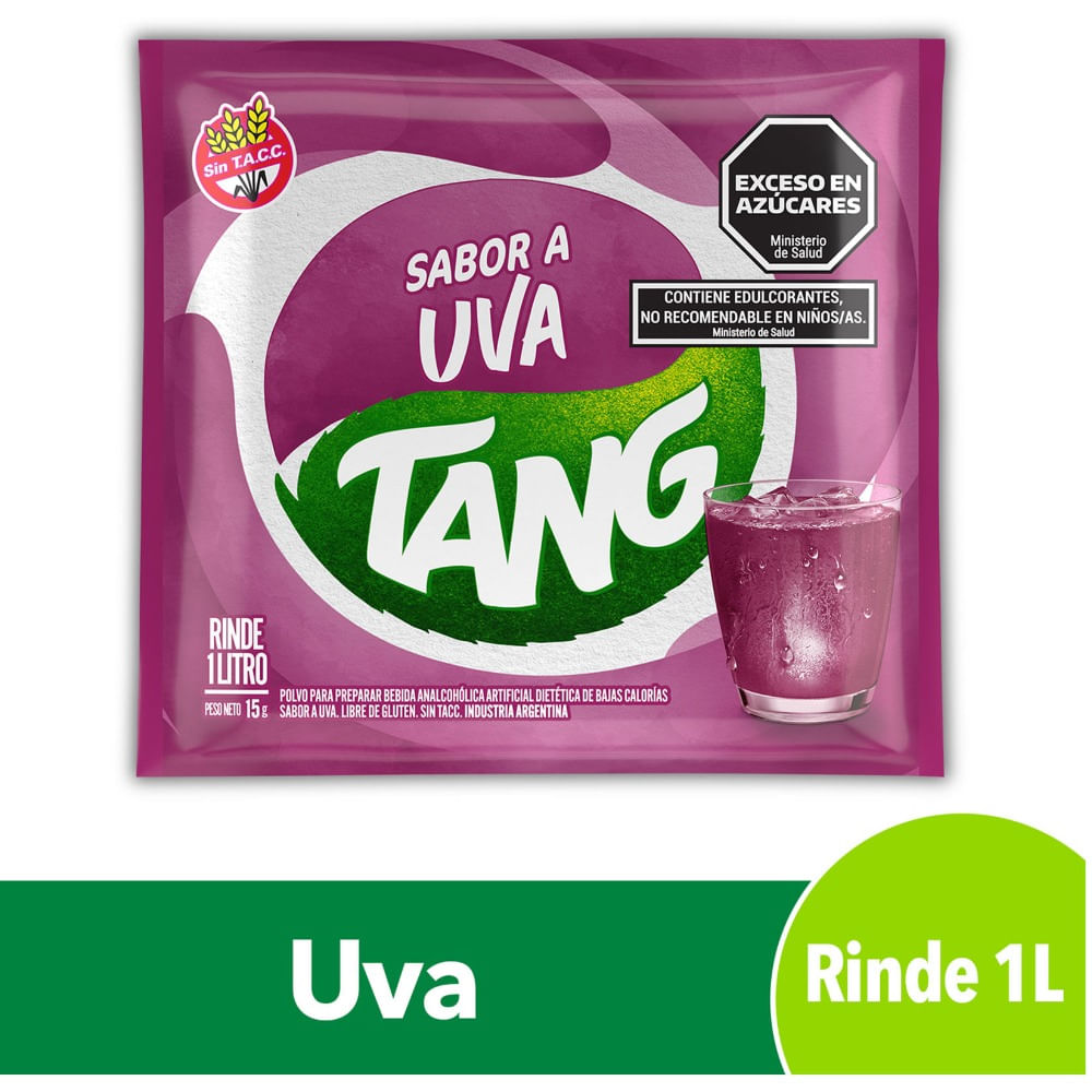Jugo en polvo Tang uva 15 g
