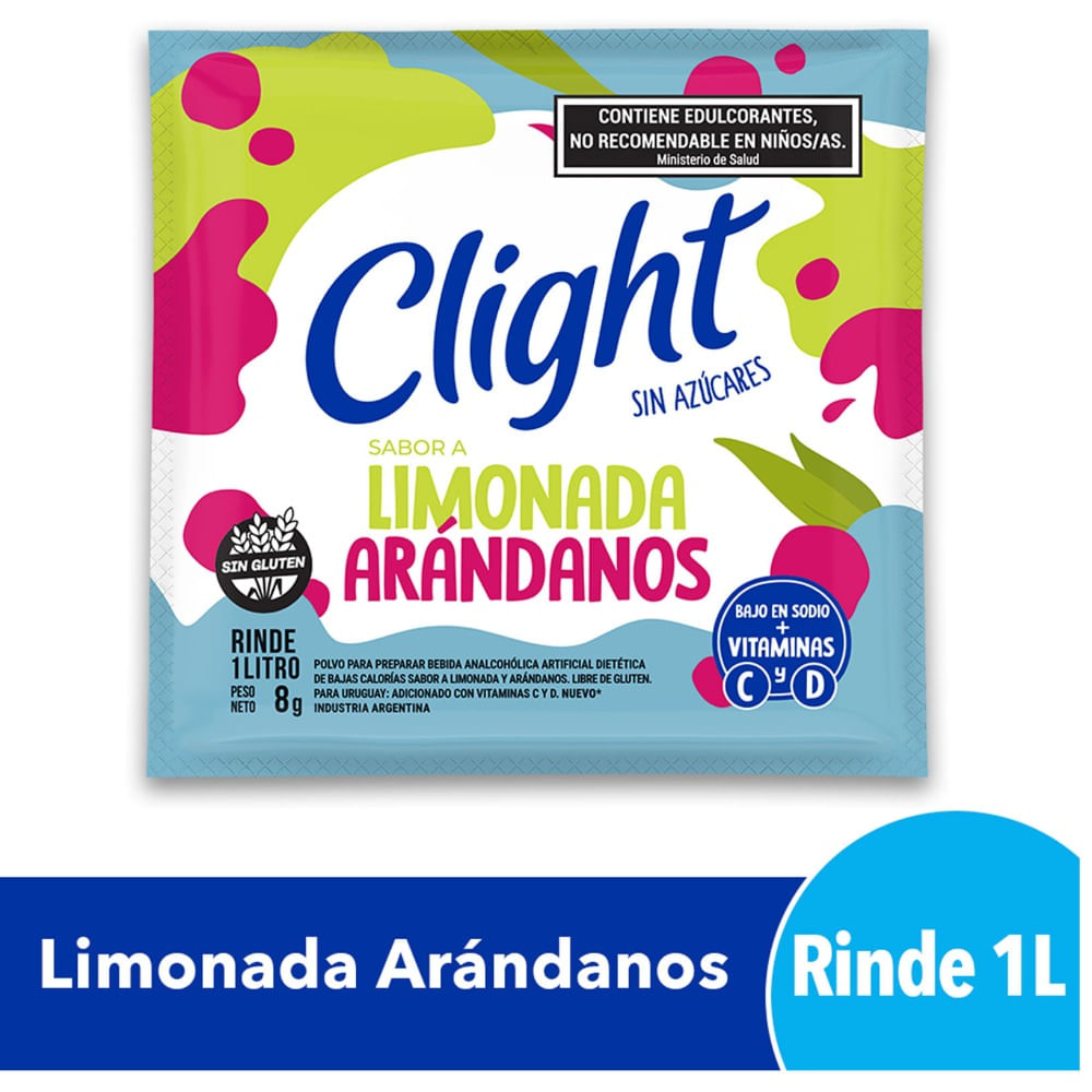 Jugo en Polvo Clight Limonada Arandanos 7,5 grs