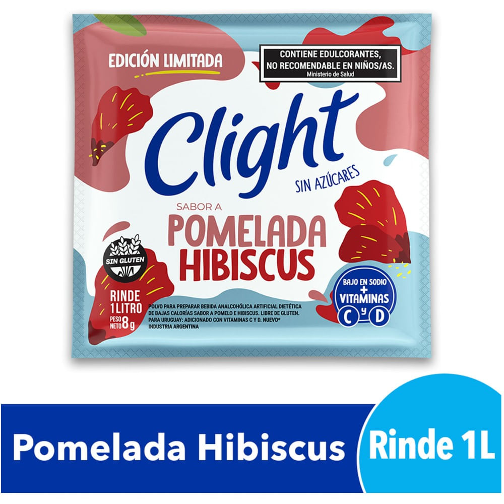 Jugo Clight Pomelada Hibiscus 8 grs