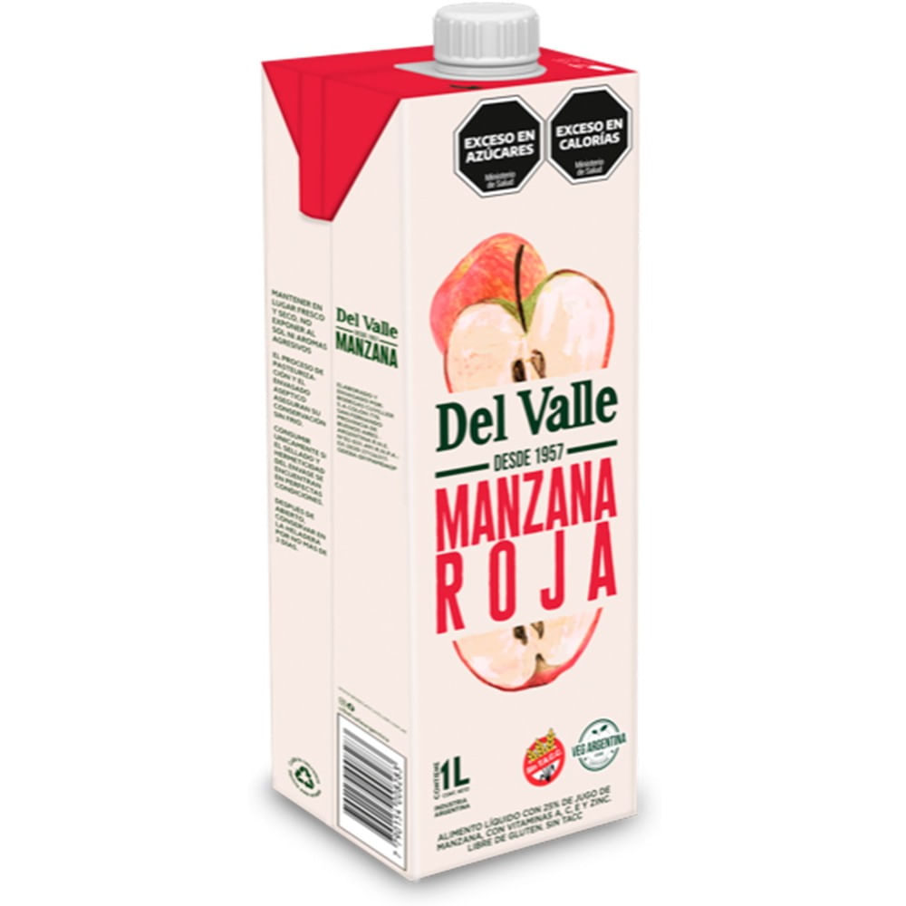 Jugo natural manzana Del Valle 1 l.