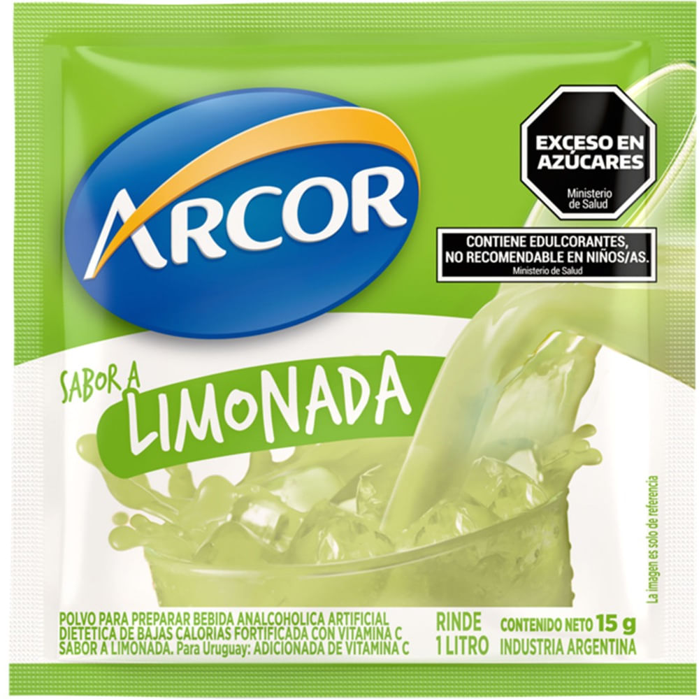 Jugo en polvo Arcor de limonada 15 grs