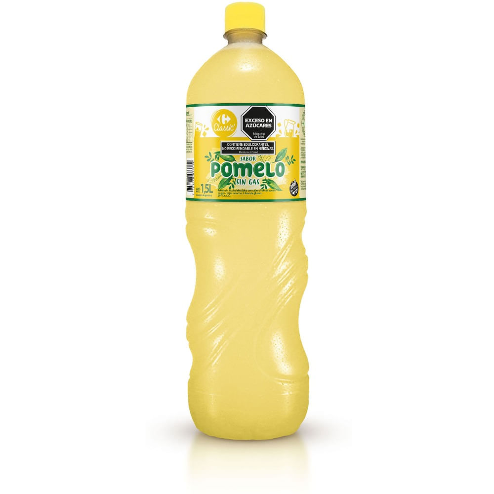 Agua saborizada de pomelo Carrefour Classic sin gas 1,5 lts
