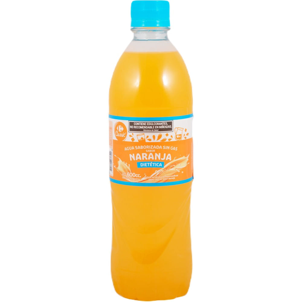 Agua saborizada sin gas Carrefour Classic 600 cc.