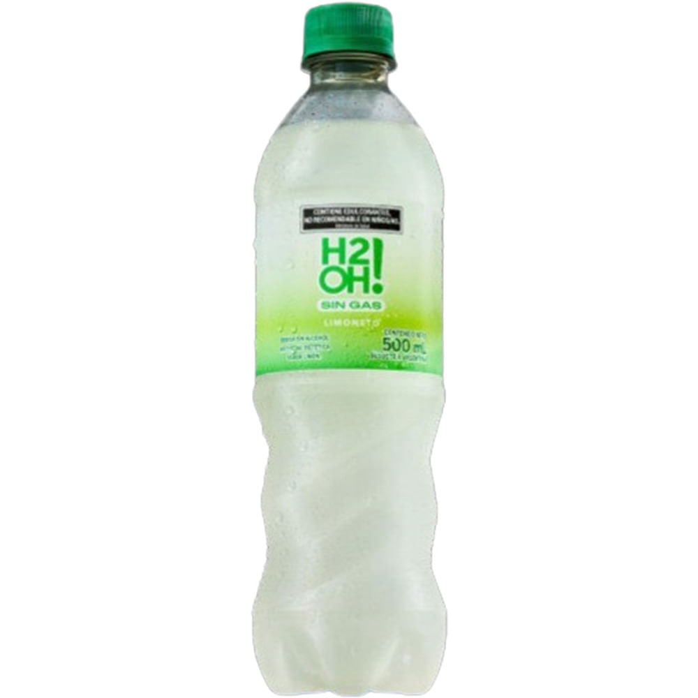 Agua saborizada de limón H2OH sin gas 500 ml