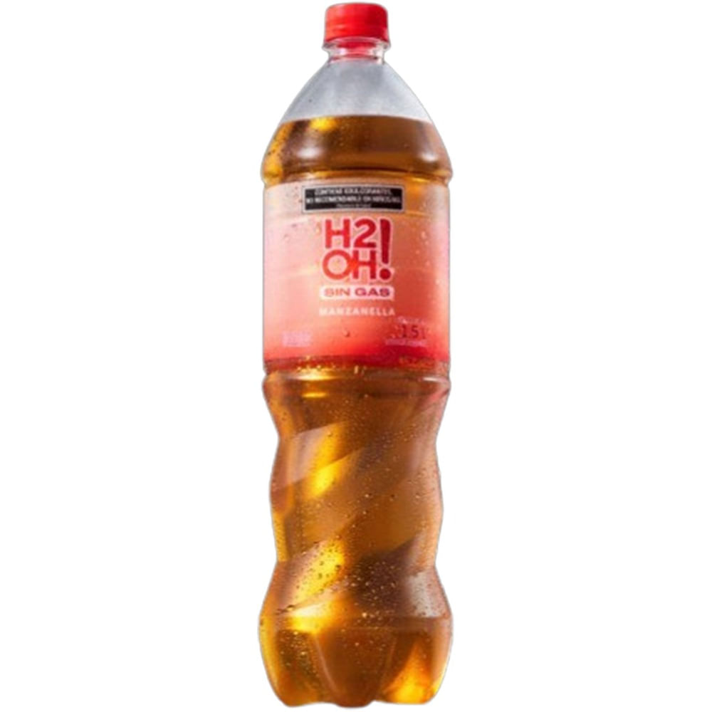 Agua saborizada de manzana H2OH sin gas 1,5 lts