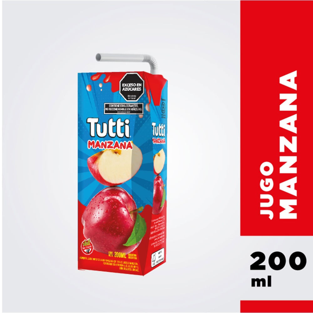 Jugo Tutti manzana tetra 200 cc